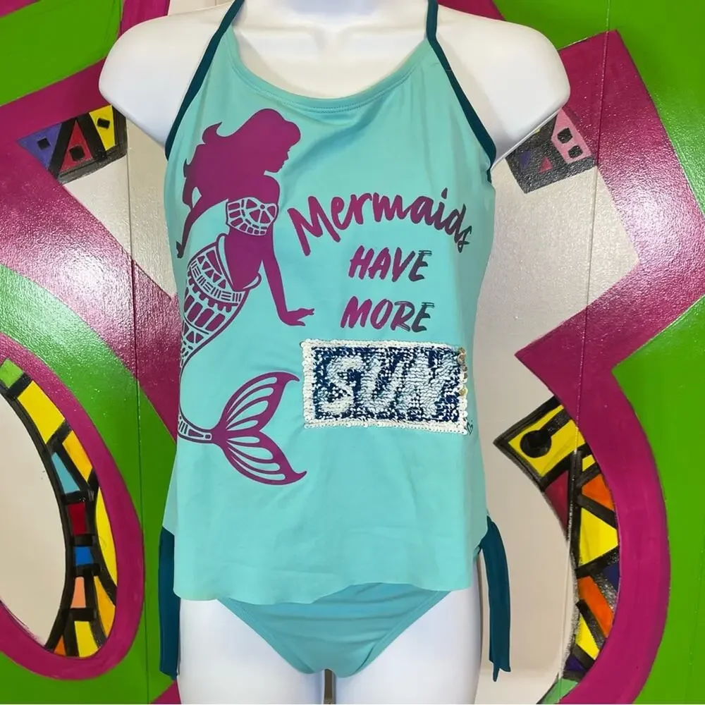 Justice, Mermaid Bikini. Girls size 16. Good used condition!
